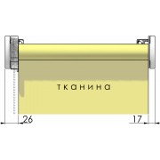 Тканинні ролети система відкритого типу Concept 32